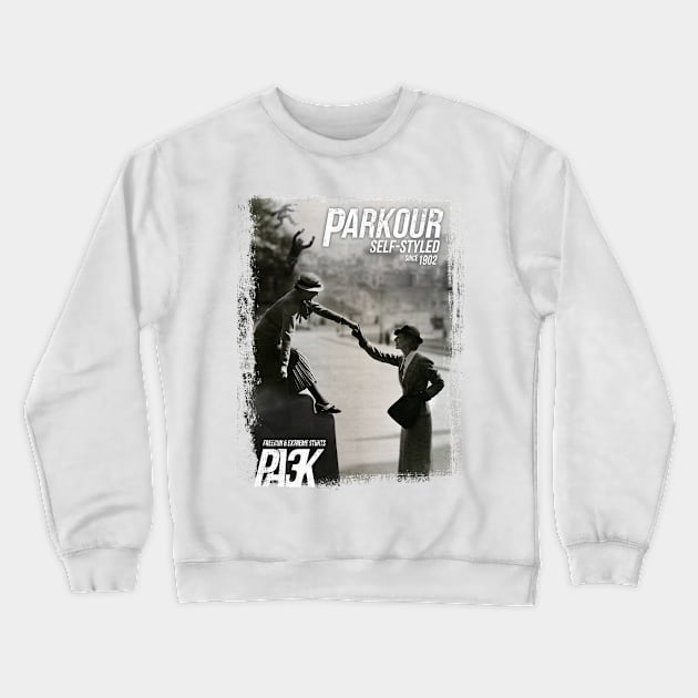 Parkour and Freerunning Crewneck Sweatshirt by Kelimok